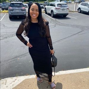 Description: Black sheer dress